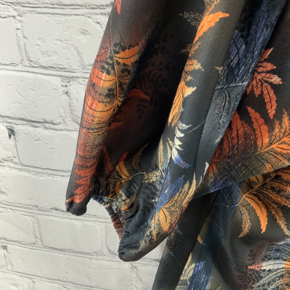 Jaylan Of California Blouse Womens Multicolored Foliage Print Vintage - Picture 6 of 8